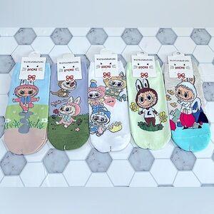 Monster Ankle Socks 5 Pairs